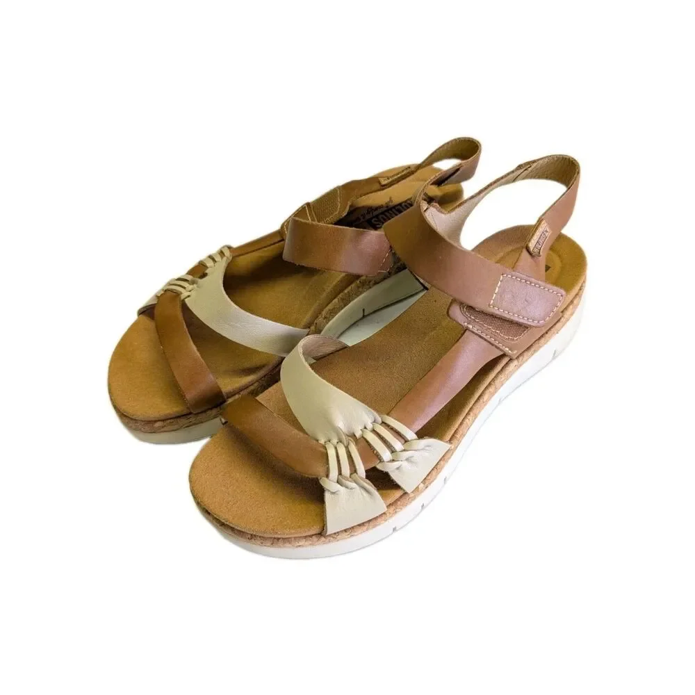 PIKOLINOS Palma Leather Sandals Women's Size 41 (US 10-10.5) Wedge W4N-0968C1
